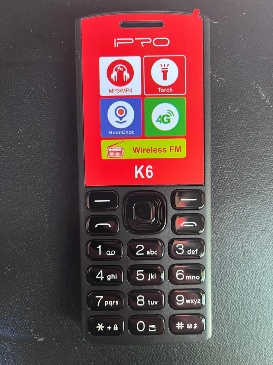 Celular Adulto Mayor K6 IPRO 4G Tercera Edad Nuevo Oferta Negro